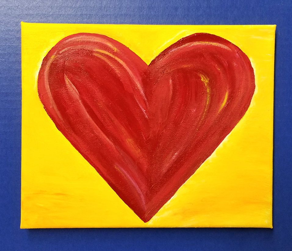 VALENTINE CANVAS PAINTING | Charles H. MacNider Art Museum