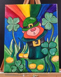 st pattys day canvas painting