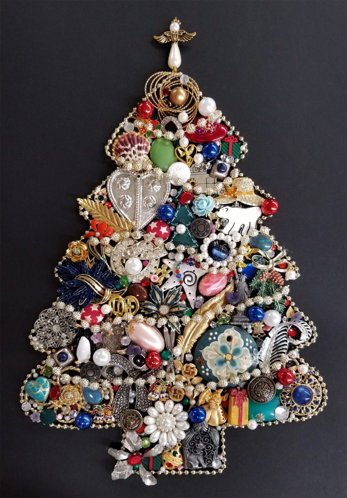 Vintage Jewelry Christmas Tree Charles H. MacNider Art Museum