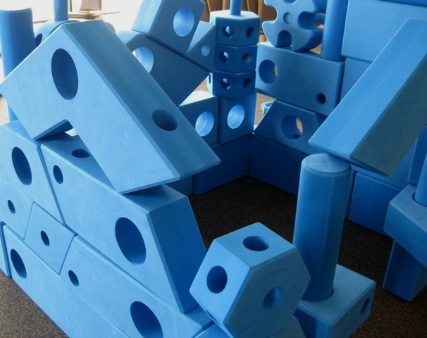 big blue blocks set