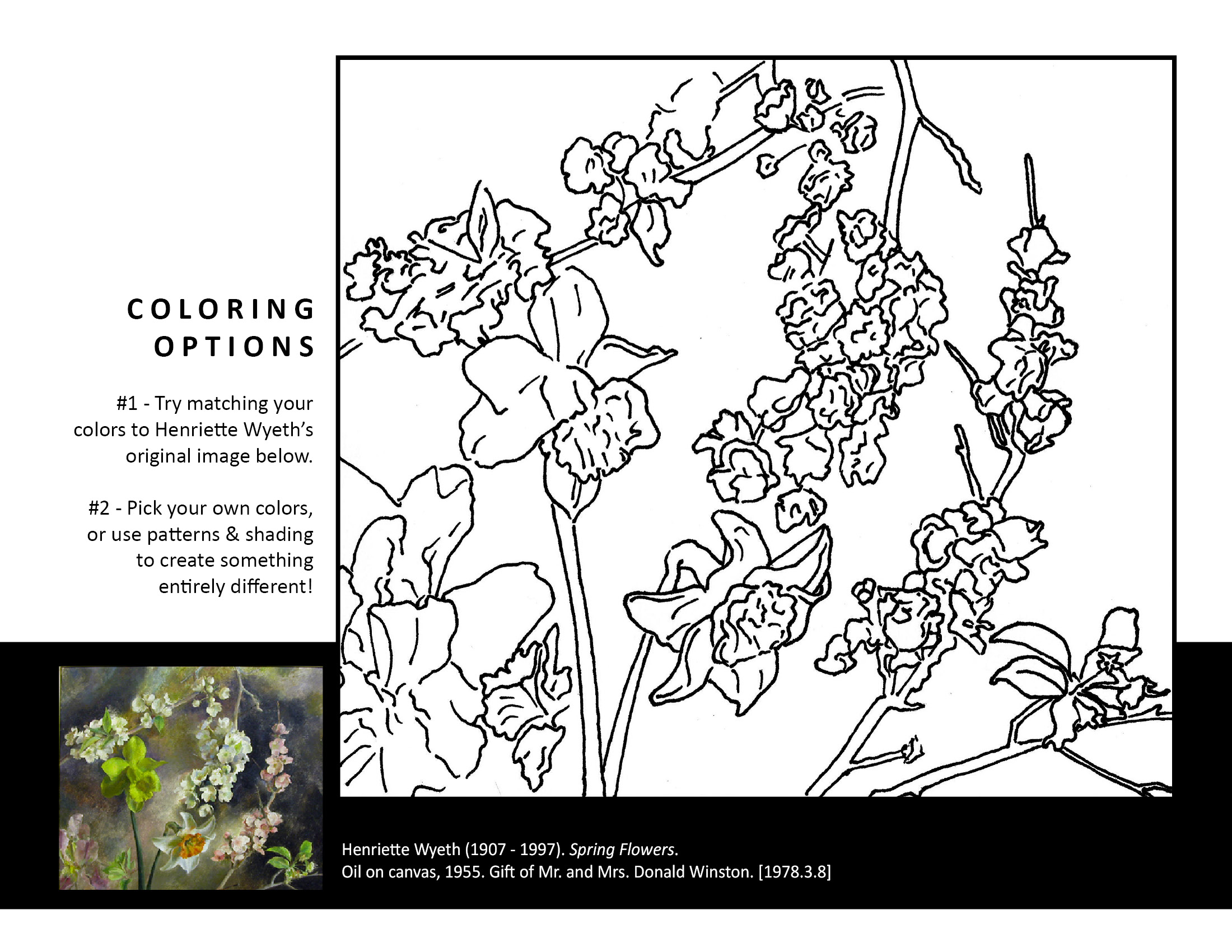 ACADEMY MUSEUM X OMY COLORING SHEET