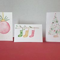 WATERCOLOR HOLIDAY CARDS 2 <i> Ages 13+ </i>